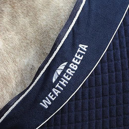 WeatherBeeta Thermocell Standard Nackenkühler-Fleecedecke für Pferde Navy/Weiß 6FT 9 – Bild 1 von 3