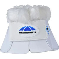 Produktbild von Weatherbeeta Tough-Tec Impact Glocken mit Fleece-Besatz für Pferde Weiß