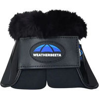 Produktbild von Weatherbeeta Tough-Tec Impact Hufglocken Gamaschen mit Fleece-Besatz Schwarz Größe M