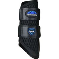Produktbild von Weatherbeeta Tough-Tec Mesh Brushing Boots Gamaschen für Pferde aus Kunstleder Schwarz Größe L