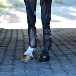 Weatherbeeta Tough-Tec Prime Brushing Boots Gamaschen aus Neopren in Schwarz Grün Braun Größe S – Bild 1 von 9