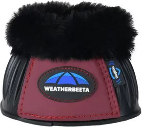Weatherbeeta Tough-Tec Prime Gamaschen aus Gummi mit Fleece-Fütterung für Pferde in Schwarz und Blau – Bild 1 von 10