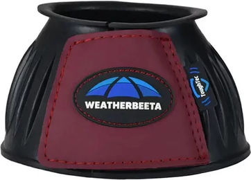 Weatherbeeta Tough-Tec Prime Hufglocken aus Gummi Schwarz-Maroon Größe L – Bild 1 von 13
