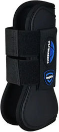 Weatherbeeta Tough-Tec Prime Vorderbeingamaschen aus Neopren Schwarz Größe S – Bild 1 von 7