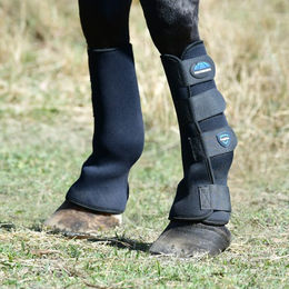 WeatherBeeta Tough-Tec Turnout Boots Stallgamaschen Schwarz Blau Größe S – Bild 1 von 1