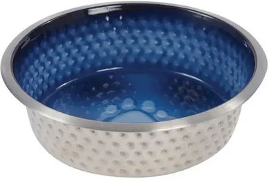 Weatherbeeta Wassernapf aus Edelstahl rutschfest Blau – Bild 1 von 2