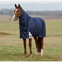 Produktbild von WeatherBeeta Weidedecke Comfitec Ultra Turnout Detach-A-Neck 360g Größe 135 Navy
