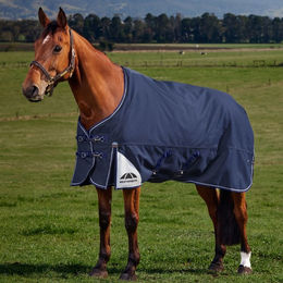 WeatherBeeta Weidedecke Comfitec Ultra Turnout Standard Neck 220g Größe 150 Navy – Bild 1 von 1