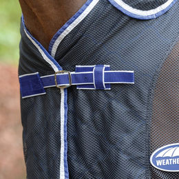 Weatherbeeta Wick Dri II Cooler Combo Fleece Decke Anthrazit Blau Weiß – Bild 1 von 4