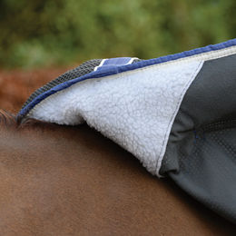 Weatherbeeta Wick Dri II Cooler Combo Fleece Decke Grau Blau Weiß – Bild 1 von 3