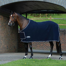 WeatherBeeta Wollschaudecke mit Brusteinsatz Standard-Nackendecke Navy/Weiß 6ft 5in – Bild 1 von 4