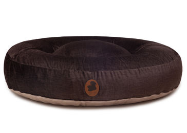 Produktbild von Wechselbezug Pets Friendly 2.0 Hundebett Oval Dunkelbraun Größe L 120x100cm aus Viskose