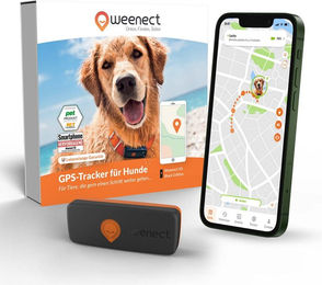 Produktbild von Weenect XS GPS Tracker für Hunde in Schwarz aus Kunststoff