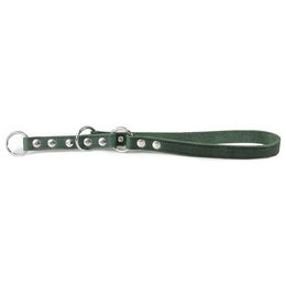 Produktbild von Weinheim Hunting Green Leder Zughalsband Erziehungshalsband Grün 55 cm