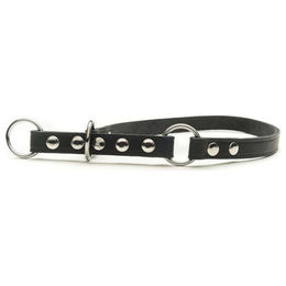 Produktbild von Weinheim Lederband Zughalsband Erziehungshalsband Schwarz 35 cm