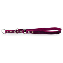 Produktbild von Weinheim Lederband Zughalsband Erziehungshalsband Violett 40 cm