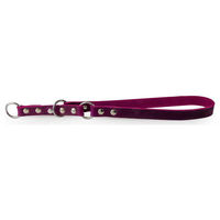Produktbild von Weinheim Lederband Zughalsband Erziehungshalsband Violett 40 cm