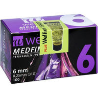Produktbild von Wellion MEDFINE plus Pennadeln 6mm für Hunde