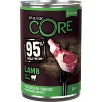 Produktbild von Wellness Core Adult Hundefutter Lamm und Kürbis 95% Single Protein Stückchen in Sauce 6 x 400 g - 6 x 400 g