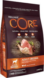 Produktbild von Wellness Core Hundefutter Adult Truthahn & Huhn Getreidefrei Hypoallergen 2 x 10 kg - 2 x 10 kg