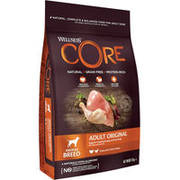 Produktbild von Wellness Core Hundefutter Adult Truthahn & Huhn Getreidefrei Hypoallergen 2 x 10 kg - 2 x 10 kg