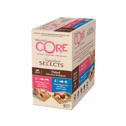 Wellness CORE Signature Selects Nassfutter für erwachsene Katzen, Thunfisch, Lachs und Garnele in Sauce, getreidefrei und hypoallergen, 16 x 79 g - 8 x 79 g – Bild 1 von 5