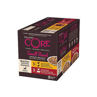 Produktbild von Wellness CORE Small Breed Savoury Medleys Butcher Selection Hundefutter Nass Huhn Ente Rind Mix 6 x 85g Getreidefrei - 6 x 85 g