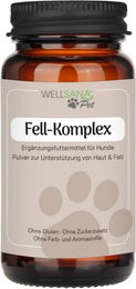 Wellsana Fell-Komplex Kollagen Pulver für Hunde zur Unterstützung von Haut und Fell mit Vitaminen und Mineralien 85 g – Bild 1 von 4