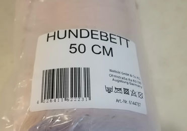 Weltbild Hundebett aus Plüsch rund beige Größe S – Bild 1 von 2