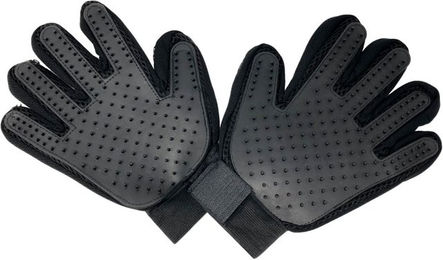 WEPO Fellpflege Handschuh aus Silikon für Hunde in Schwarz – Bild 1 von 4