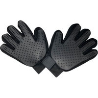Produktbild von WEPO Fellpflege Handschuh aus Silikon für Hunde in Schwarz