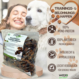 WEPO Rinderlunge getrocknet Hundeleckerli aus 100 Prozent Rind 1kg – Bild 1 von 7