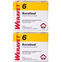 Produktbild von Weravet Keratisal 6 Augenreiniger Gelb