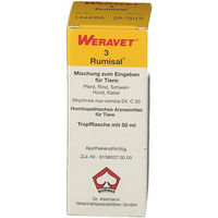 Produktbild von Weravet Rumisal 3 Liquid zur Unterstützung von Magen-Darm, Leber und Verdauung 50 ml