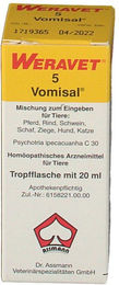 Weravet Vomisal Liquid zur Unterstützung von Magen-Darm- und Atemwegsbeschwerden für alle Tiergrößen 1000 ml – Bild 1 von 2