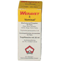 Produktbild von Weravet Vomisal Liquid zur Unterstützung von Magen-Darm- und Atemwegsbeschwerden für alle Tiergrößen 1000 ml