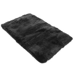 Werner Christ Chilly Hundedecke aus echtem Lammfell Schwarz 50 x 80 cm – Bild 1 von 6