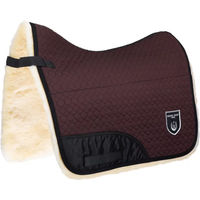 Produktbild von Werner Christ Dressur Schabracke Portuguesa mit echtem Lammfell für Warmblut in Braun
