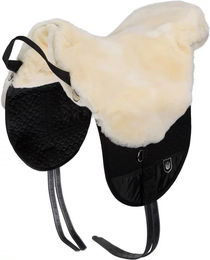 Werner Christ Fellsattel Basic Plus Baumloser Lammfell-Sattel für Shetty in Natur – Bild 1 von 8