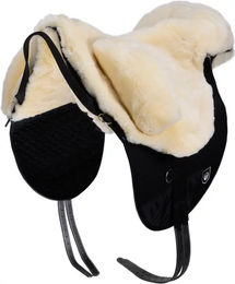 Werner Christ Fellsattel Premium Plus Baumloser Lammfell Bare-Back-Pad für Pferde Shetty Naturweiß – Bild 1 von 8