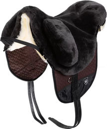Werner Christ Fellsattel Premium Plus Baumloser Lammfell-Sattel für Pferde in Braun Grösse Pony – Bild 1 von 12