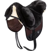 Produktbild von Werner Christ Fellsattel Premium Plus Baumloser Lammfell-Sattel für Pferde in Braun Grösse Pony