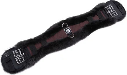 Werner Christ Horse Anatomischer Lammfell-Dressurgurt aus echtem Fell in Braun 55 cm – Bild 1 von 9