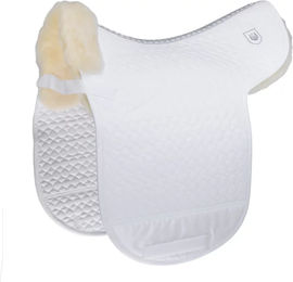 Produktbild von Werner Christ Horse Champ D Satteldecke Dressurform aus Lammfell Weiß Full