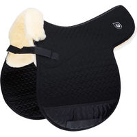 Produktbild von Werner Christ Horse Champ VS Satteldecke für Pferde in Dressurform aus Lammfell in Schwarz Größe Warmblut