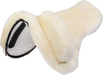 Produktbild von Werner Christ Horse Premium Plus Sattelbezug für Pferde aus Lammfell in Beige oder Weiß