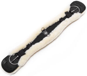 Werner Christ Horse Western Konturgurt aus Lammfell in Schwarz-Natur 85 cm - 85 cm – Bild 1 von 3