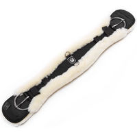 Produktbild von Werner Christ Horse Western Konturgurt aus Lammfell in Schwarz-Natur 85 cm - 85 cm