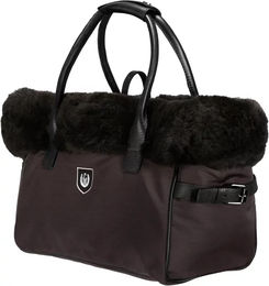 Produktbild von Werner Christ Hundetragetasche Bailey Transportbox mit Lammfell wasserabweisend Größe L