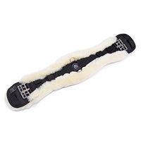 Produktbild von Werner Christ Konturgurt Lammfell Dressurgurt für Pferde Schwarz-Natur 45 cm